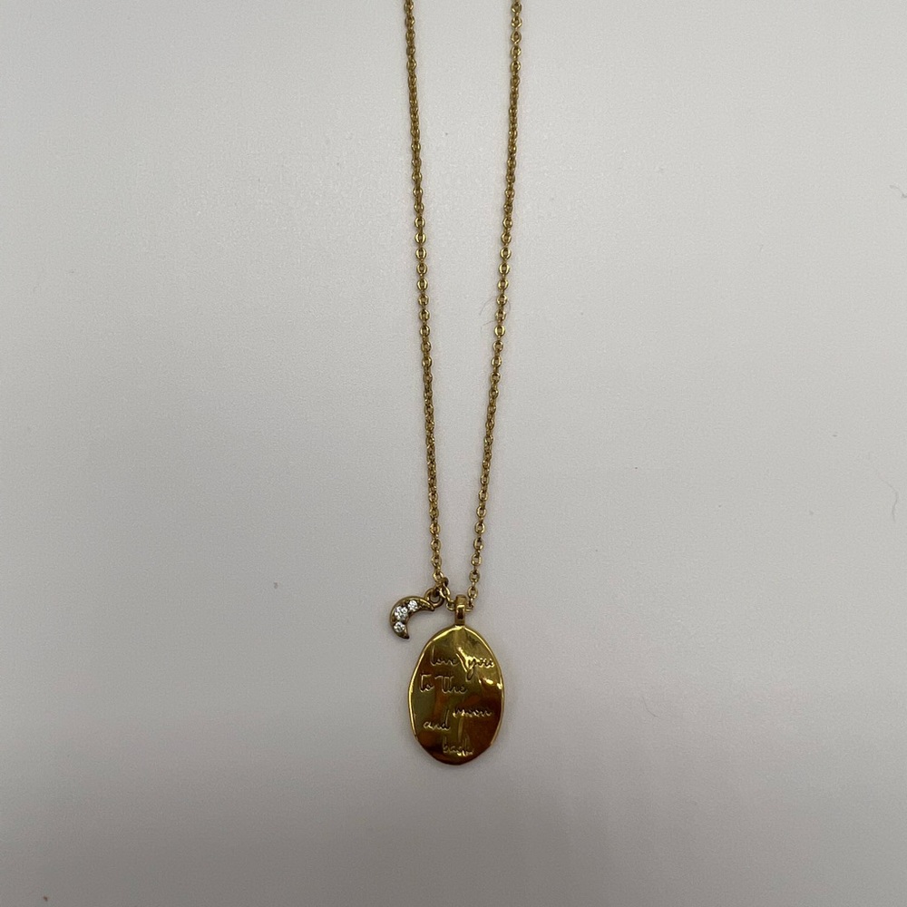 “Love you to the moon and back” Necklace